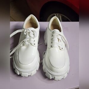 Women's Classic White Platform Sneakers